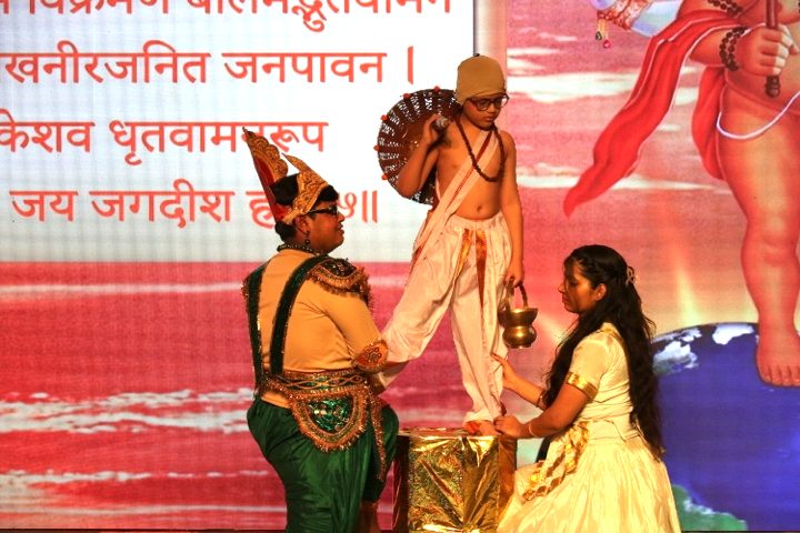 A3C children performing on stage in costume