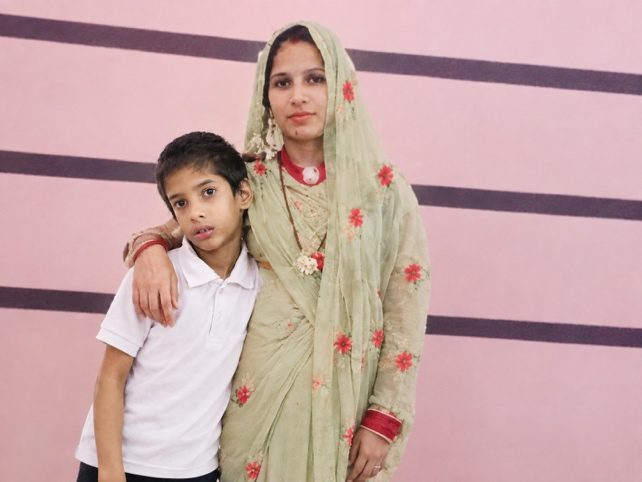 Photo of Piyush and his mother