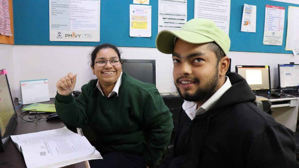 Students at Manovikas Institute of Higher Education