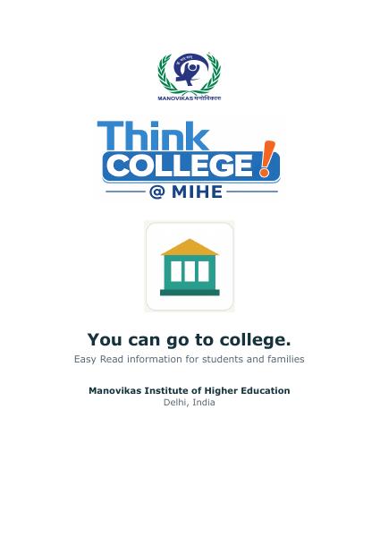 Cover of think-college-easy-read